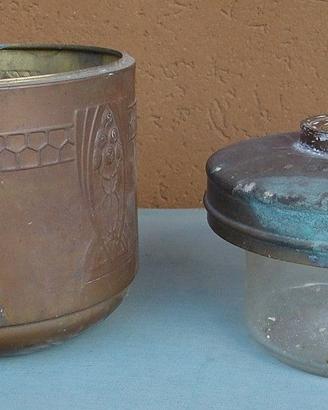 Serbatoio per lampada a petrolio in vetro soffiato