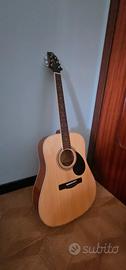 Greg Bennett D-2 chitarra acustica, naturale

