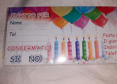 15 biglietti inviti feste compleanno nuovi