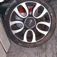 tre cerchi in lega17, gommate per 500L