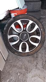 tre cerchi in lega17, gommate per 500L
