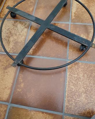 fioriera in ottone DIAM=70cm , altezza 20cm