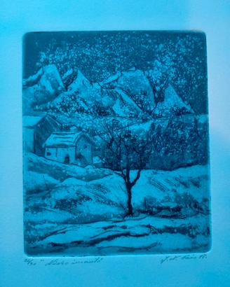 Incisione/Acquaforte Maria Nives Cais