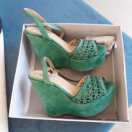 Sandali alti scamosciati