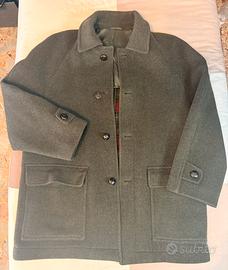 Cappotto Loden Merlet Tirolese Verde fodera Tartan