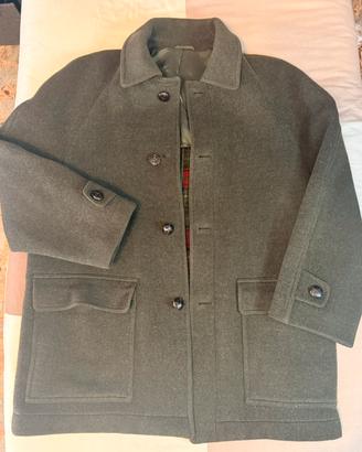 Cappotto Loden Merlet Tirolese Verde fodera Tartan