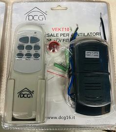 Telecomando e ricevente per ventilatore a soffitto