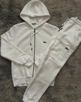 completo tuta lacoste bianca S
