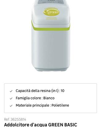 Addolcitore 10 Litri