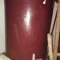 mastella e tino con coperchio per mosto e vino