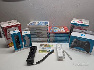 Lotto giochi Nintendo Wii/Wii U, controller etc