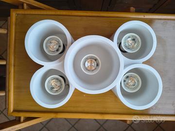 Plafoniera Banjie 5 luci + Faretti Multicolor