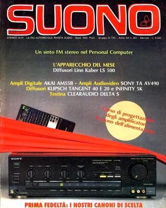 rivista SUONO numero 201 febbraio 1990