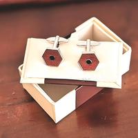 Gemelli vintage esagonali unisex