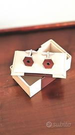 Gemelli vintage esagonali unisex