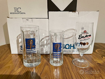 Bicchieri birra vari nuovi