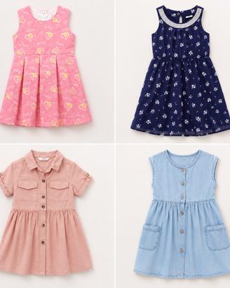 Lotto 4 vestiti bambina 3/4 anni