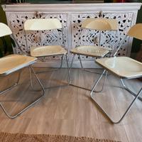 4x sedue Plia Castelli - seduta bianca