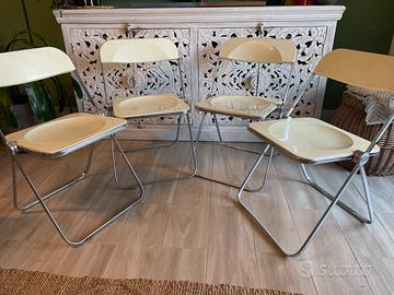 4x sedue Plia Castelli - seduta bianca