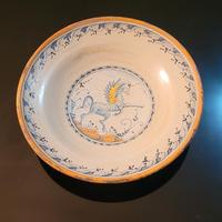 ANTICO PIATTO IN MAIOLICA 