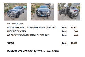 NISSAN JUKE HEV - TECNA 1600 143 KW. -  (3.580KM)