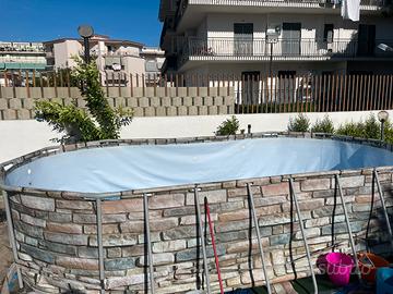 Piscina fuori terra ovale bastway 6 mt x 4