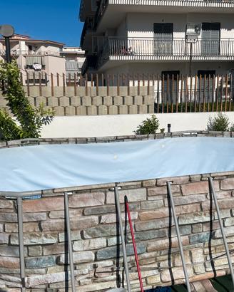 Piscina fuori terra ovale bastway 6 mt x 4