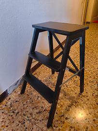 Scaletta pieghevole IKEA BEKVÄM nera - 3 gradini
