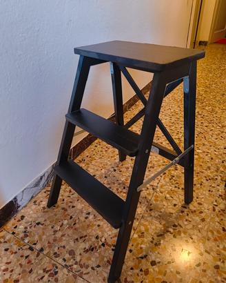 Scaletta pieghevole IKEA BEKVÄM nera - 3 gradini