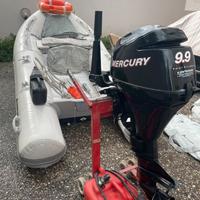 Gommone 3.80 + motore mercury 9.9