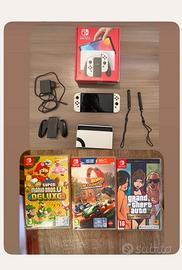 Nintendo swifch oled piu tre giochi