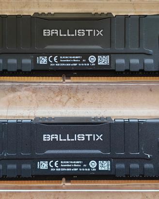 Crucial BALLISTIX DDR4 (2X8GB) 3600Mhz CL16
