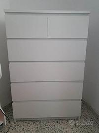 CASSETTIERA IKEA MALM BIANCA