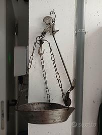 Antica bilancia a stadera da 2 Kg in ferro