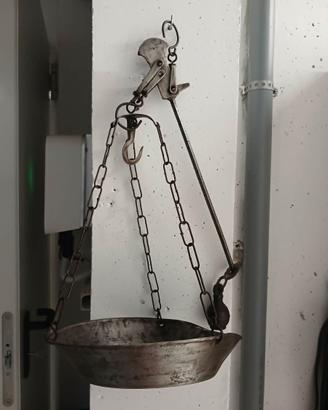 Antica bilancia a stadera da 2 Kg in ferro