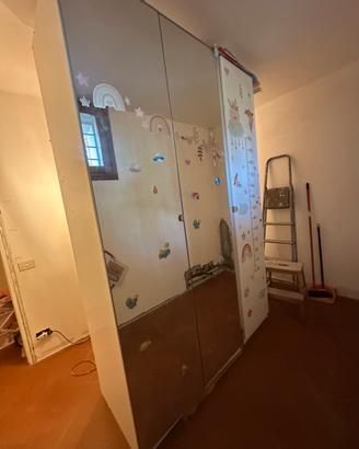 Armadio specchio con luci