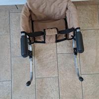SEGGIOLINO BEIGE DA TAVOLO,  ROSSO X SEDIA