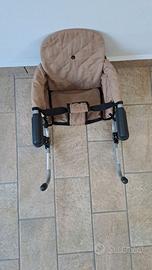 SEGGIOLINO BEIGE DA TAVOLO,  ROSSO X SEDIA