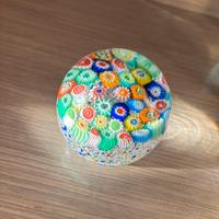 Sfera in vetro millefiori _opera artiginale morano