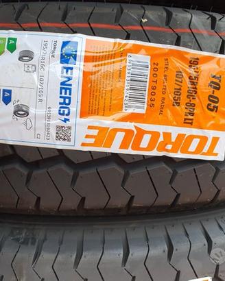 Gomme nuove 195 75 16 105 107 R Tourque
