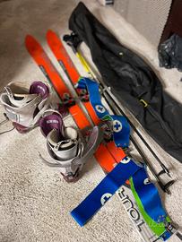 Fischer Ski alp sett completo + Scarponi
