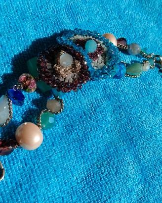 Bracciale Ottaviani sui toni dell'azzurro 