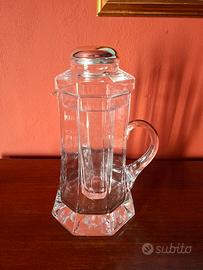 Caraffa Brocca in cristallo con portaghiaccio