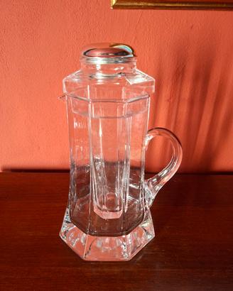 Caraffa Brocca in cristallo con portaghiaccio