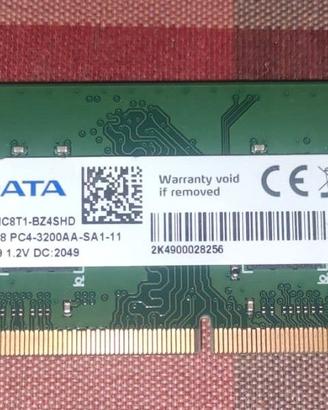 ADATA RAM 8GB DDR 4 SODIMM