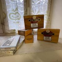 6 scatole di sigari vuote