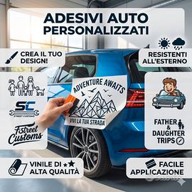 ADESIVI PER AUTO - PERSONALIZZATI - STICKERS