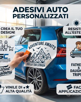 ADESIVI PER AUTO - PERSONALIZZATI - STICKERS