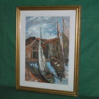 Quadro con barche a vela