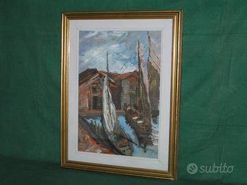 Quadro con barche a vela